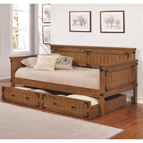 Coaster Daybeds by Coaster Rustic Daybed | A1 Furniture & Mattress ...