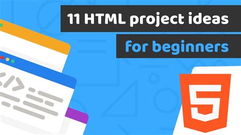 HTML project ideas for beginners to start your coding portfolio - YouTube