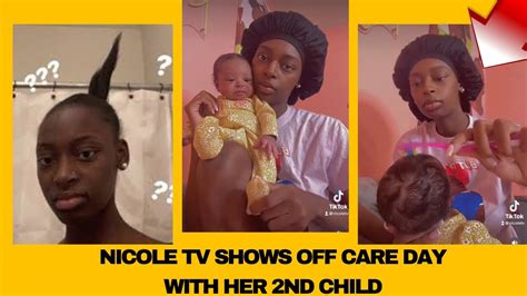 Nicole tv shows off care day with her 2nd baby// Nicole Tv Reveals 2nd ...