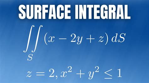 How to Evaluate a Surface Integral - YouTube