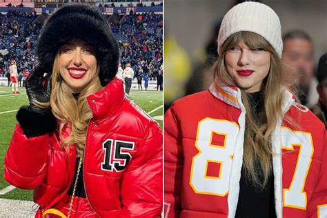 Brittany Mahomes and Taylor Swift Rock Matching Red Lipstick at Chiefs Game