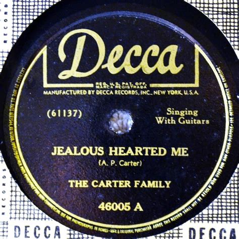 The Carter Family – Jealous Hearted Me / Lay My Head Beneath The Rose (1946, Shellac) - Discogs