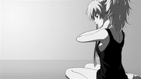 40 Gambar Wallpaper Black and White Anime terbaru 2020 - Miuiku