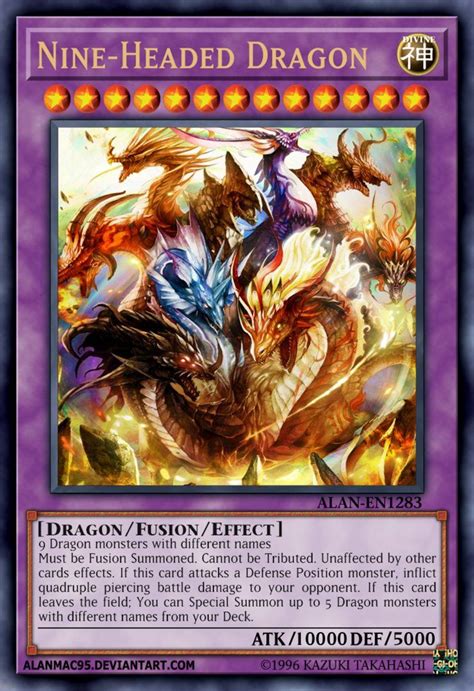 Nine-Headed Dragon by ALANMAC95 | Yugioh dragon cards, Custom yugioh ...