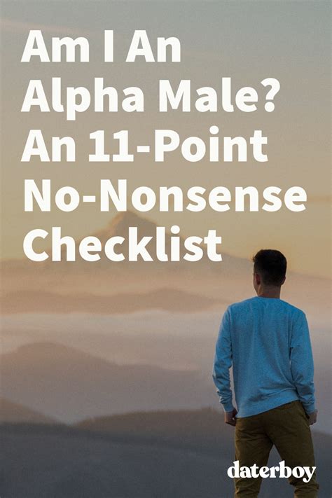 Am I An Alpha Male? An 11-Point No-Nonsense Checklist | Alpha male quotes, Alpha male, Alpha ...