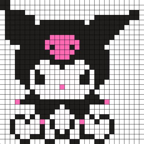 Kuromi Pixel Art Pattern Pearl Beads Pattern Perler Bead Art | The Best ...