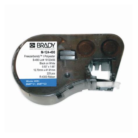 Brady BMP 51/BMP 53 Label Maker Cartridges: Freezerbondz Polyester:Facility | Fisher Scientific