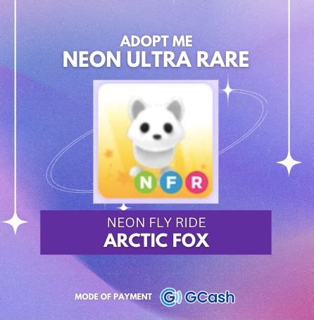 NFR Arctic Fox / Neon Arctic Fox Adopt Me, Hobbies & Toys, Toys & Games ...