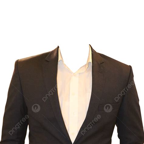 Mens Suit Shirt Tie Formal Certificate Photo White Transparent, Men ...