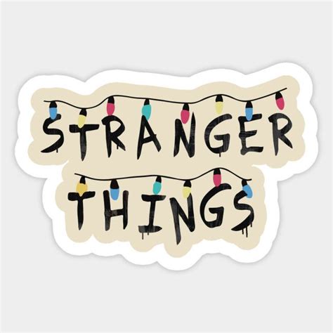 Stranger Things (Fairy Lights) by madmonkey in 2024 | Stranger things sticker, Tumblr stickers ...