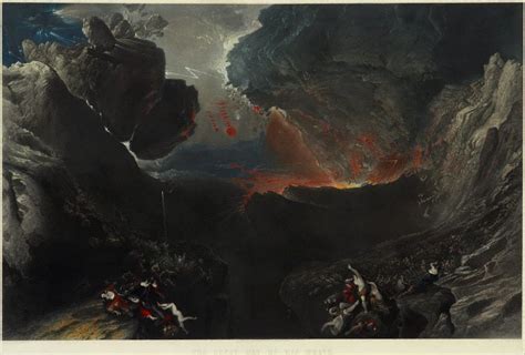 The great day of his wrath, 1857 by Charles Mottram, after John Martin ...