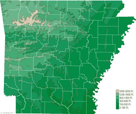 Map of Arkansas