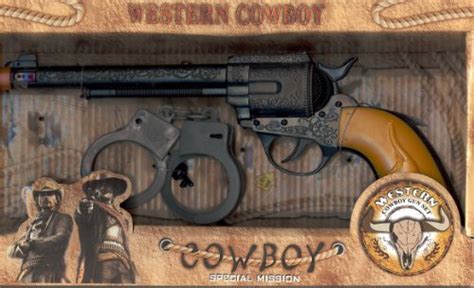 Toy Cow Boy Guns: Toy Cowboy Guns : Deluxe Cowboy Toy Gun Set w/ Bonus Handcuffs - Lights up too ...