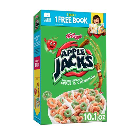 Buy Kellogg's Apple Jacks Breakfast Cereal, Kids Cereal, Family ...