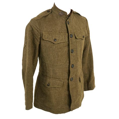 Original U.S. WWI 26th Infantry Division Quartermaster Uniform Tunic - – International Military ...