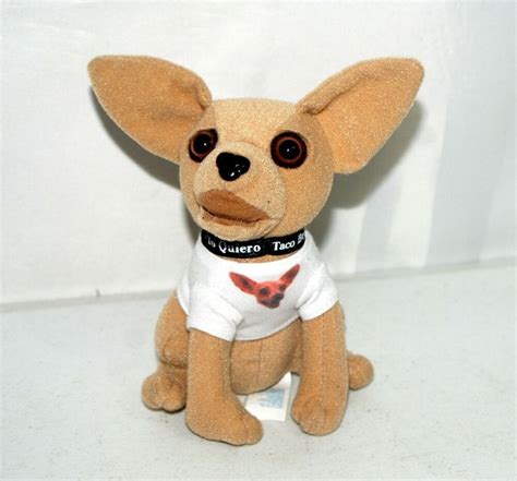 Taco Bell Dog Plush Chihuahua Sounds Talks Wearing T Shirt Applause Vintage Adv #Applause ...