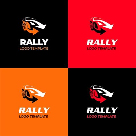 Premium Vector | Rally logos