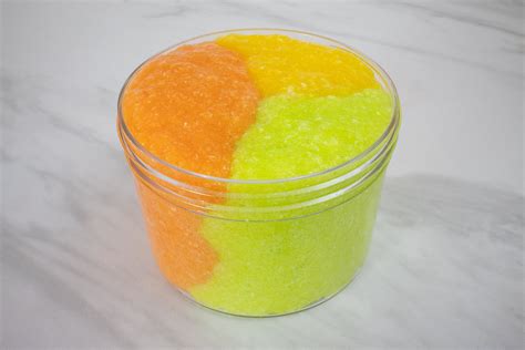 Slime Citrus Shaved Ice Clear Snow Fizz Slime Snow Fizz - Etsy