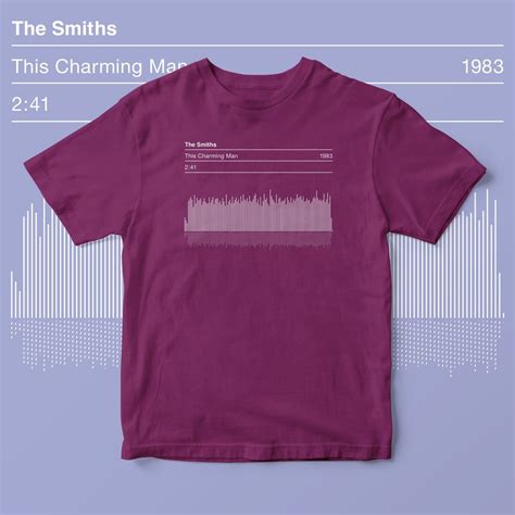 The Smiths This Charming Man Graphic Sound Wave T Shirt – Urban Makers
