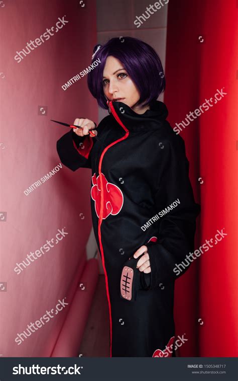 Anime Cosplayer Girl Purple Hair Superhero Stock Photo 1505348717 ...