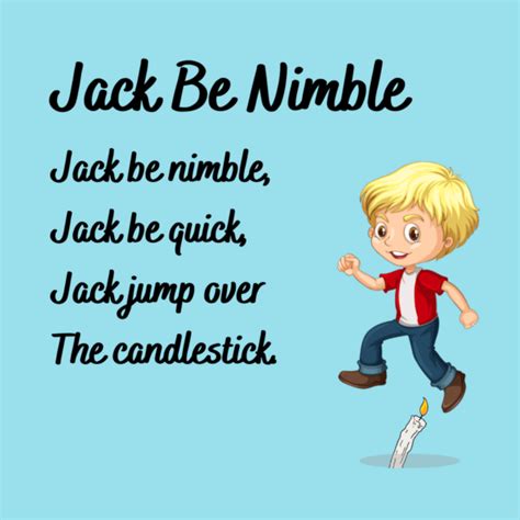 Jack be Nimble Printable Lyrics, Origins, and Video