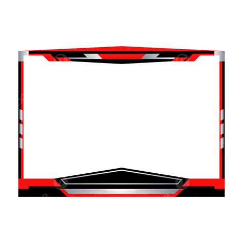 Red Twitch Overlay Facecam Border