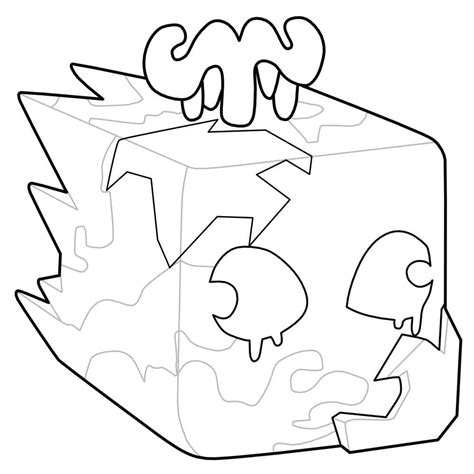 Ice Fruit from Blox Fruits coloring page - Download, Print or Color ...