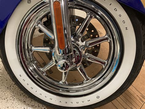 Dunlop 402 H-D engraved white wall tires - Harley Davidson Forums