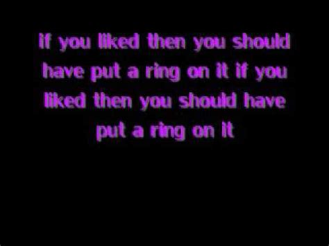 Single Ladies By Beyonce (lyrics) - YouTube