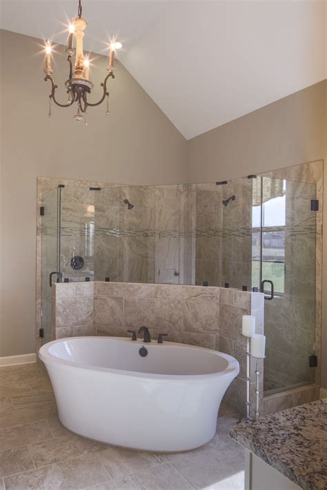 Regency Homebuilders : Master Bath, Drop-In Tub, Walk-Through Shower, Dual Shower, Shower ...