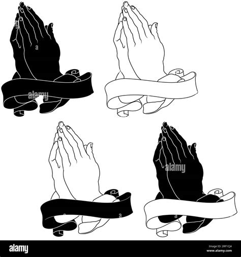 Hands Together Clipart Black And White