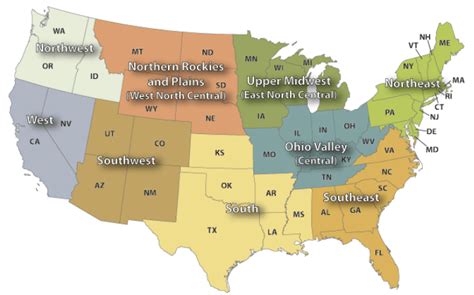 2: Climate regions map of US [35] | Download Scientific Diagram