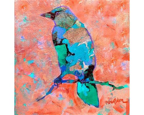 Abstract Bird Art Modern Bird Design Bird Art by MarshNelsonStudio