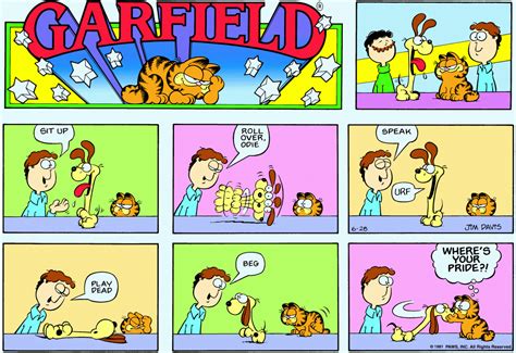 Garfield | Daily Comic Strip on June 28th, 1981 | Garfield comics, Garfield and odie, Garfield