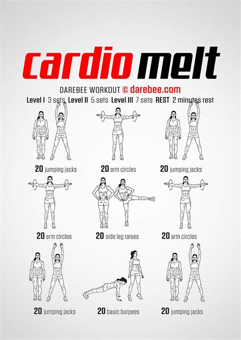 Cardio Melt Workout | Cardio workout at home, Beginners cardio, Hiit workout