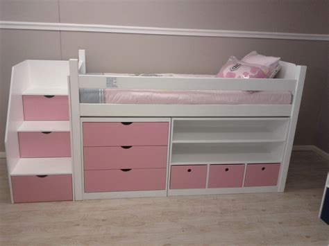 Layla Low-Loft Bed - Includes Storage Space - Kids Cove