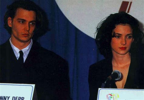 Johnny Depp and Winona Ryder at ShoWest 1990 - JOHNNY DEPP & WINONA RYDER Photo (20716281) - Fanpop