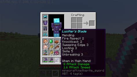 Max enchanted netherite sword in hardcore! I've never made it this far ...