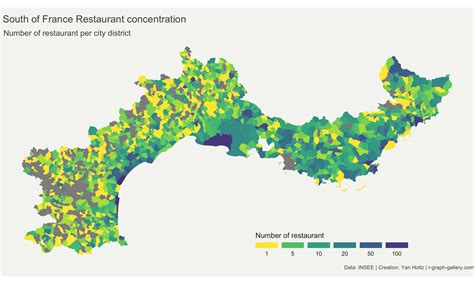 Choropleth map | the R Graph Gallery