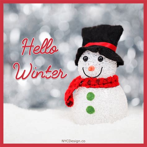 Hello Winter Images, Captions & Quotes – NYCDesign.co | Calendars Printable Free