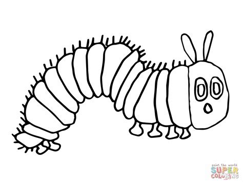 Very Hungry Caterpillar Coloring Page