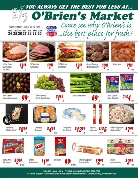 O'Brien's Market Weekly Ad