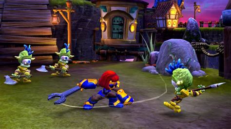 Skylanders Giants: Screenshots featuring Flashwing, Hot Head and Sprocket