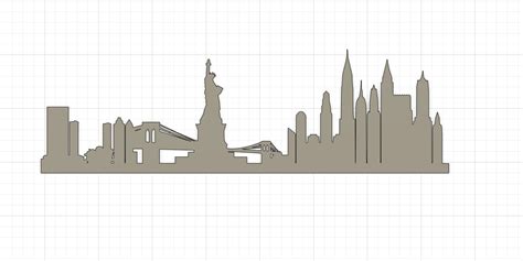 New York Skyline by ELVISART | Download free STL model | Printables.com