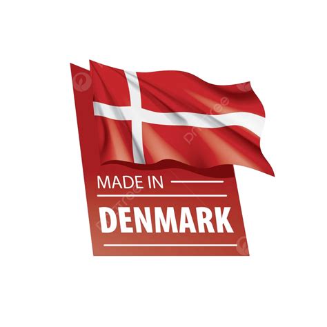 White Background Vector Illustration Of Denmarks Flag Vector State Graphic Vector, Vector, State ...