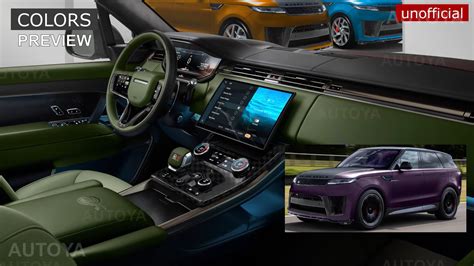 2024 Range Rover Sport SVR Unofficially Revealed Inside and Out in Colorful CGIs - autoevolution