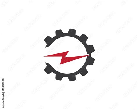 thunderbolt logo Stock Vector | Adobe Stock