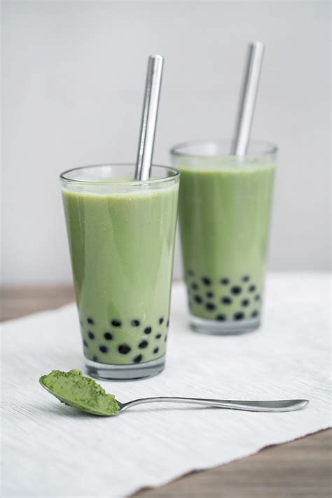 Matcha Milk Tea Boba - Obsessive Cooking Disorder