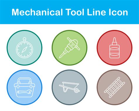 Mechanical Tool Vector Icon Set 21360029 Vector Art at Vecteezy