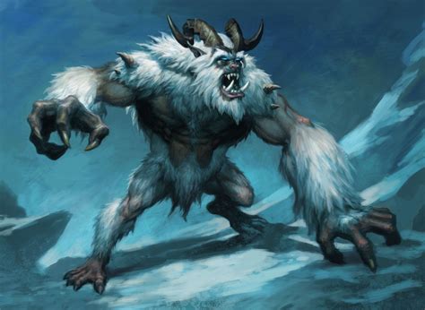 Yeti, Chris Dien | Mythical creatures, Fantasy monster, Snow monster